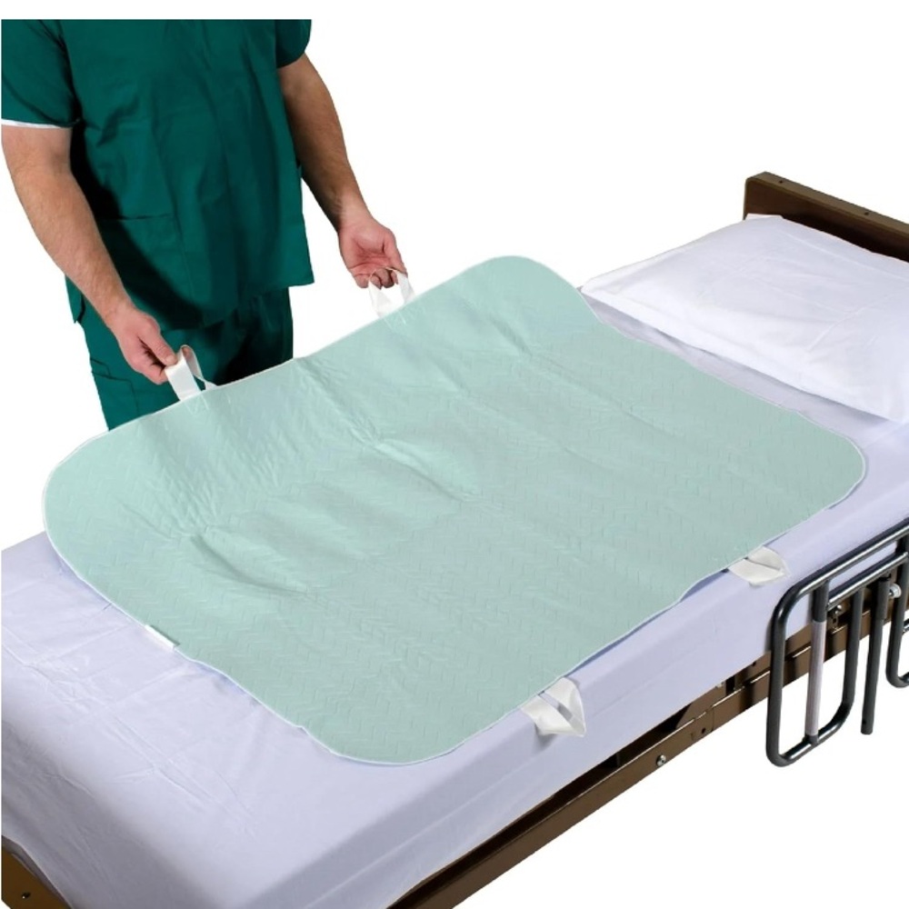 Patient Aid 34" x 52" Positioning Bed Pad with Handles Roll adjust